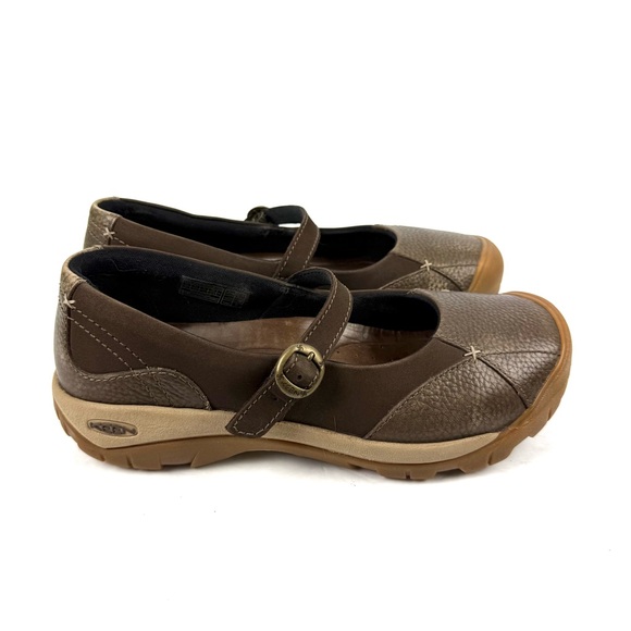 Keen Presidio Mary Jane‎ Shoes 9 WIDE Brown Leather Comfort Shoes Womens main image 3